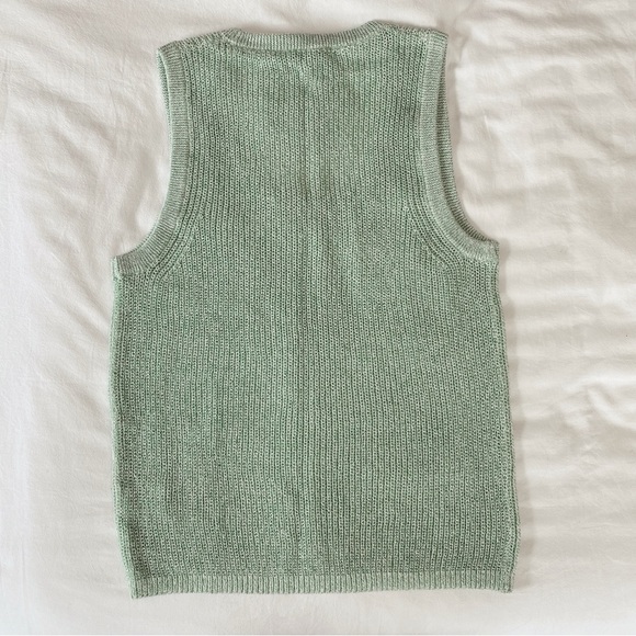 Tibi Light Green V-Neck Sweater - Picture 6 of 8